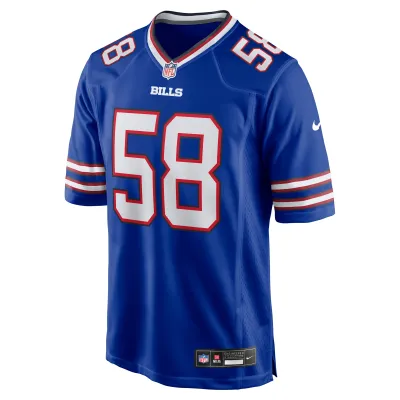 Men's Buffalo Bills Matt Milano Royal Game Player Jersey 02