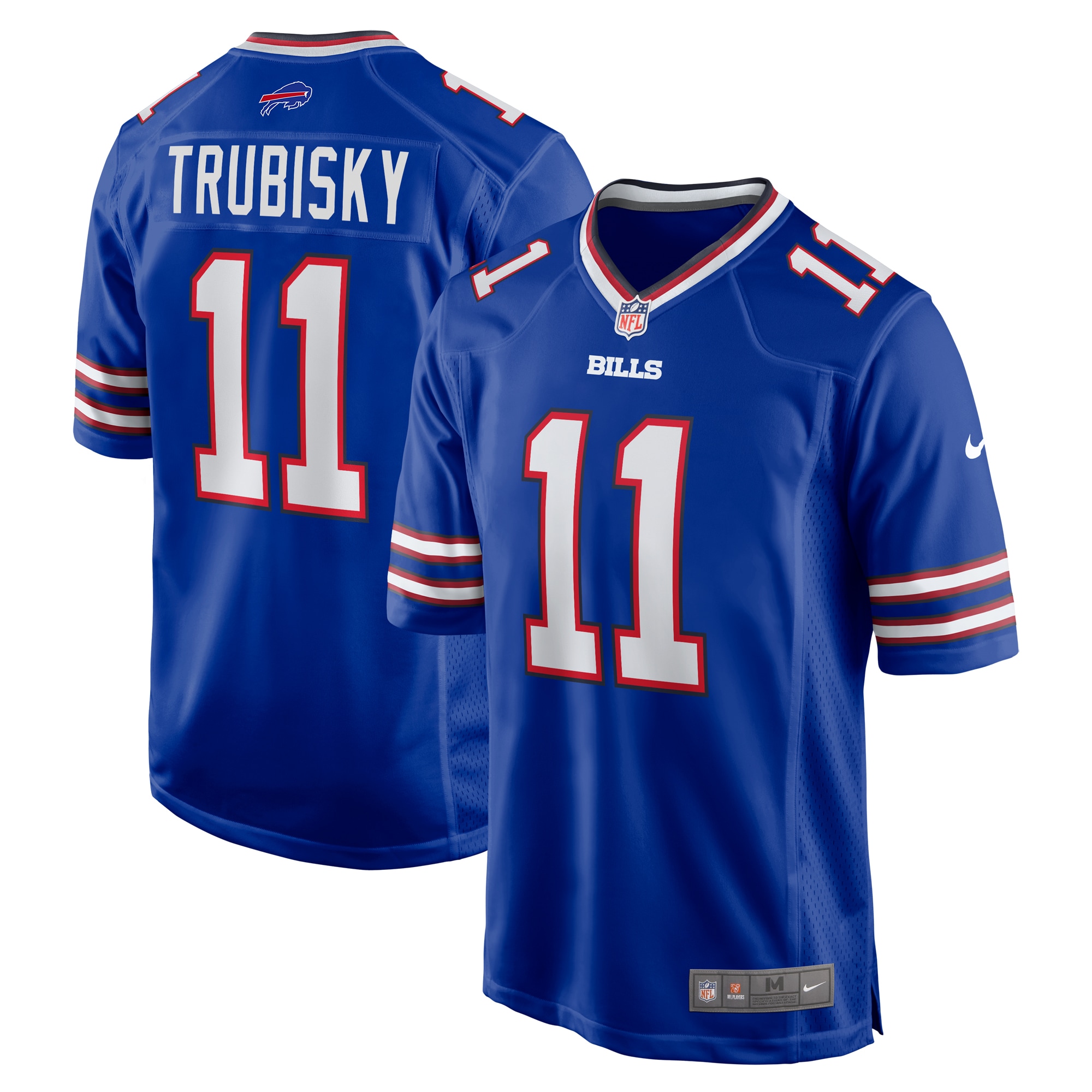 Men's Buffalo Bills Mitchell Trubisky Royal Game Jersey