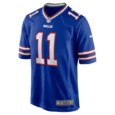 Men's Buffalo Bills Mitchell Trubisky Royal Game Jersey 02