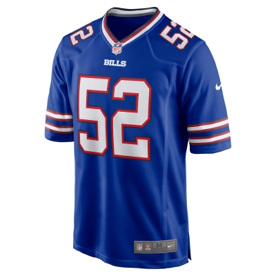 Men's Buffalo Bills Nicholas Morrow Royal Game Jersey 02