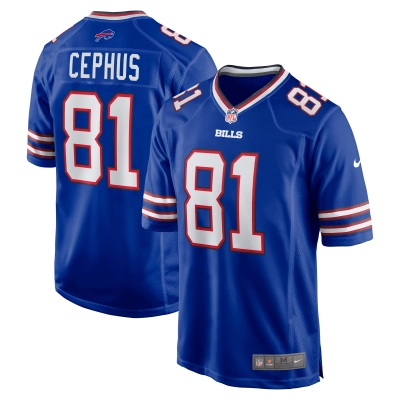 Men's Buffalo Bills Quintez Cephus Royal Team Game Jersey 01
