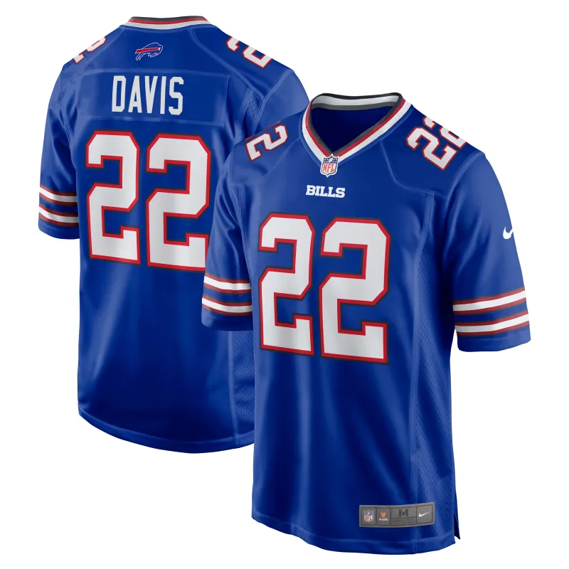 Men's Buffalo Bills Ray Davis Royal Game Jersey