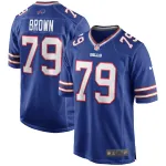 Men's Buffalo Bills Ruben Brown Royal Game Retired Player Jersey