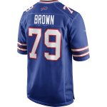 Men's Buffalo Bills Ruben Brown Royal Game Retired Player Jersey