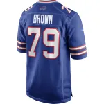Men's Buffalo Bills Ruben Brown Royal Game Retired Player Jersey