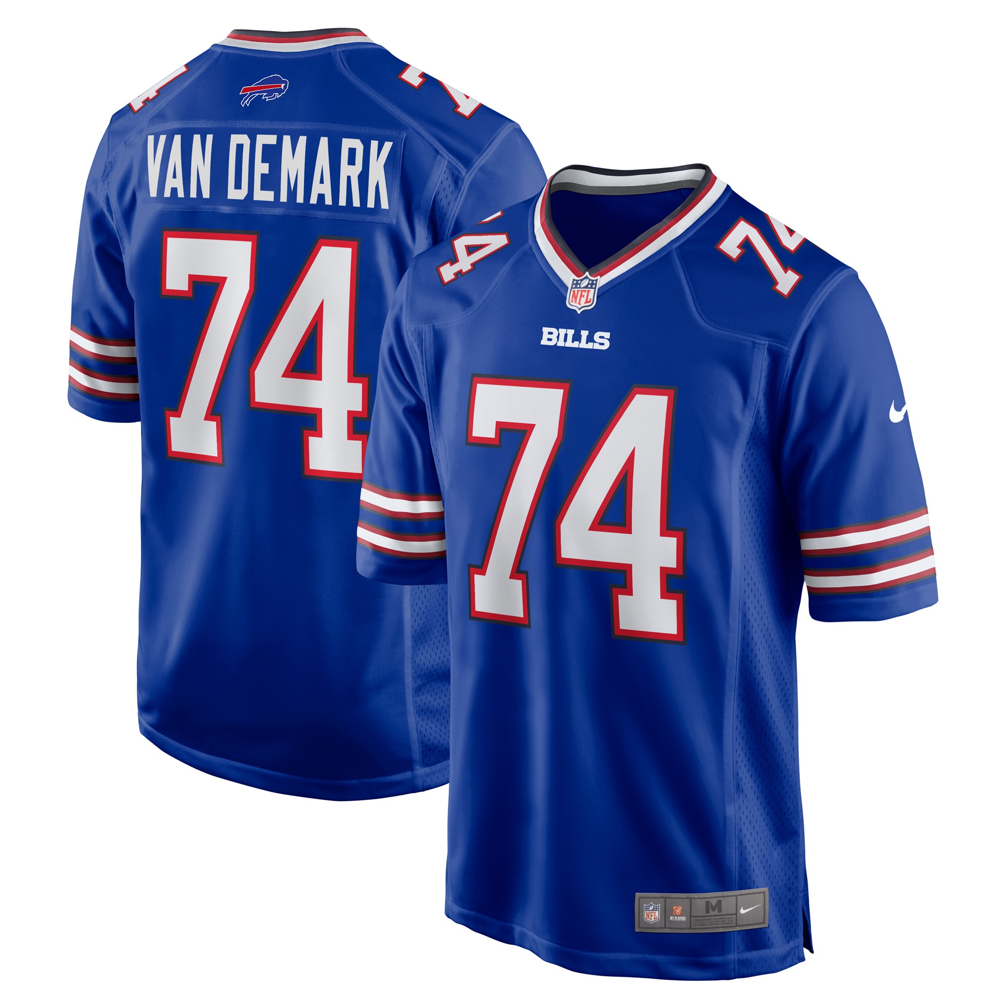 Men's Buffalo Bills Ryan Van Demark Royal Game Player Jersey