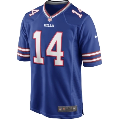 Men's Buffalo Bills Stefon Diggs Royal Logo Game Player Jersey 02