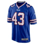 Men's Buffalo Bills Terrel Bernard Royal Game Player Jersey
