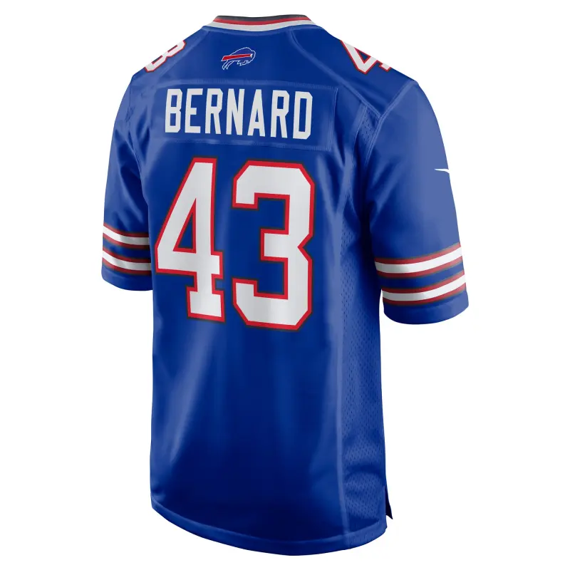Men's Buffalo Bills Terrel Bernard Royal Game Player Jersey