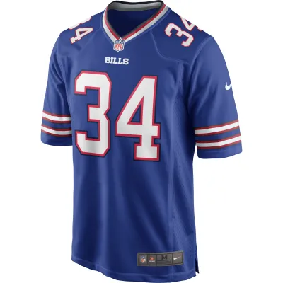 Men's Buffalo Bills Thurman Thomas Royal Game Retired Player Jersey 02