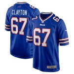 Men's Buffalo Bills Travis Clayton Royal Game Jersey
