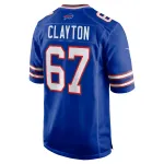 Men's Buffalo Bills Travis Clayton Royal Game Jersey