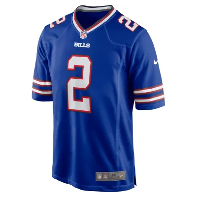 Men's Buffalo Bills Tyler Bass Royal Game Player Jersey 02
