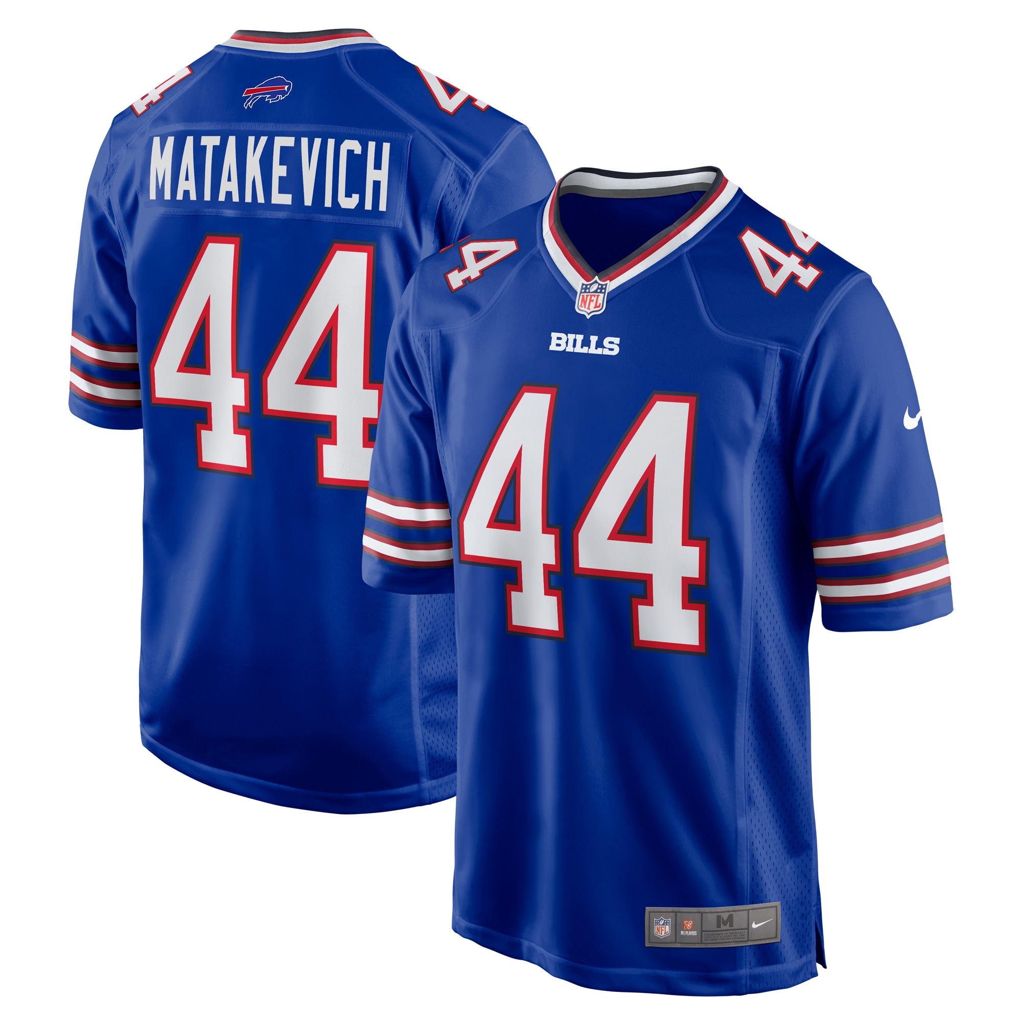 Men's Buffalo Bills Tyler Matakevich Royal Game Jersey
