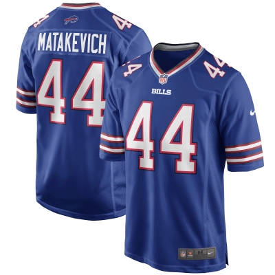 Men's Buffalo Bills Tyler Matakevich Royal Game Player Jersey 01