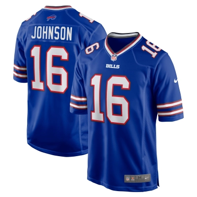 Men's Buffalo Bills Xavier Johnson Royal Game Jersey 01
