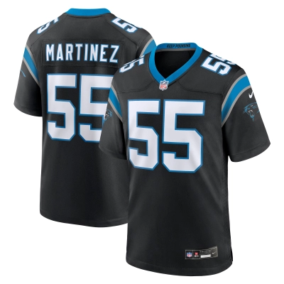 Men's Carolina Panthers Blake Martinez Black Game Jersey 01