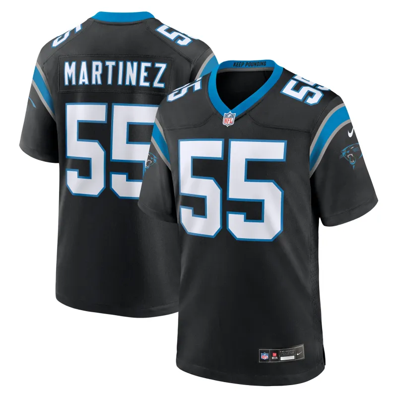 Men's Carolina Panthers Blake Martinez Black Game Jersey