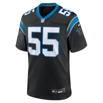 Men's Carolina Panthers Blake Martinez Black Game Jersey 02