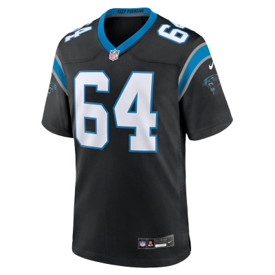 Men's Carolina Panthers Brett Toth Black Game Jersey 02