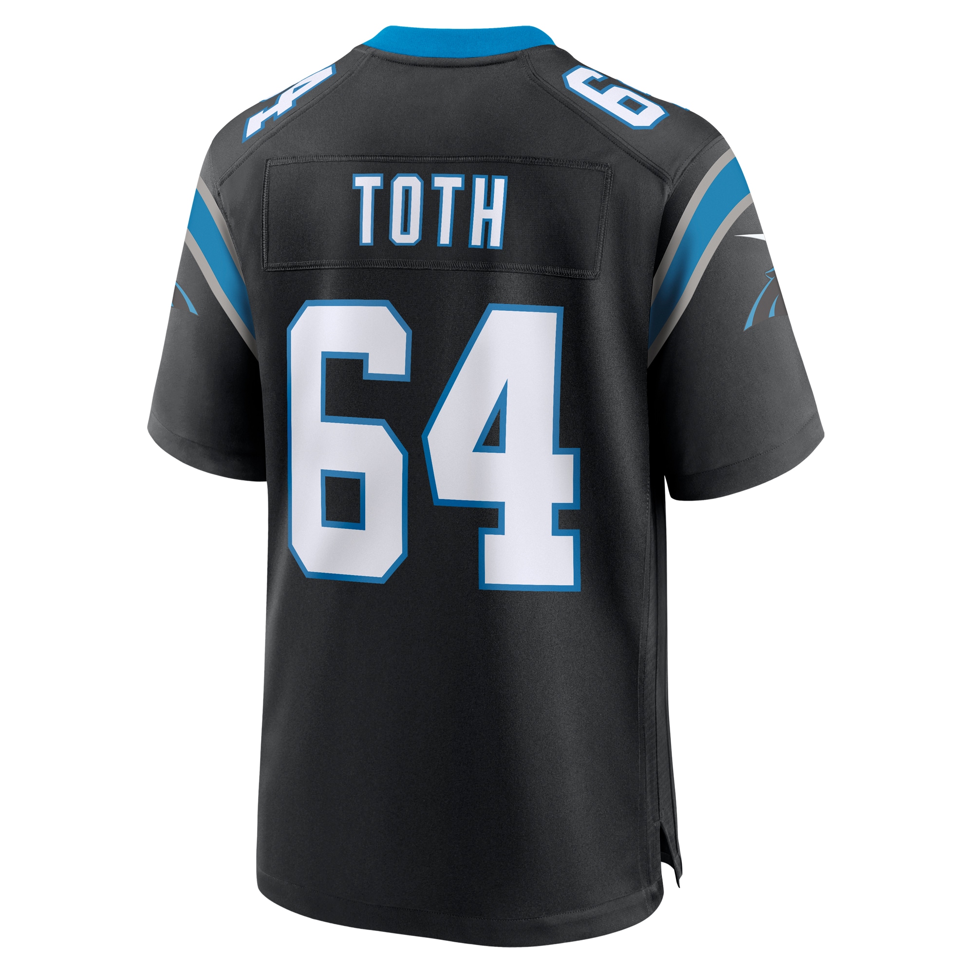 Men's Carolina Panthers Brett Toth Black Game Jersey