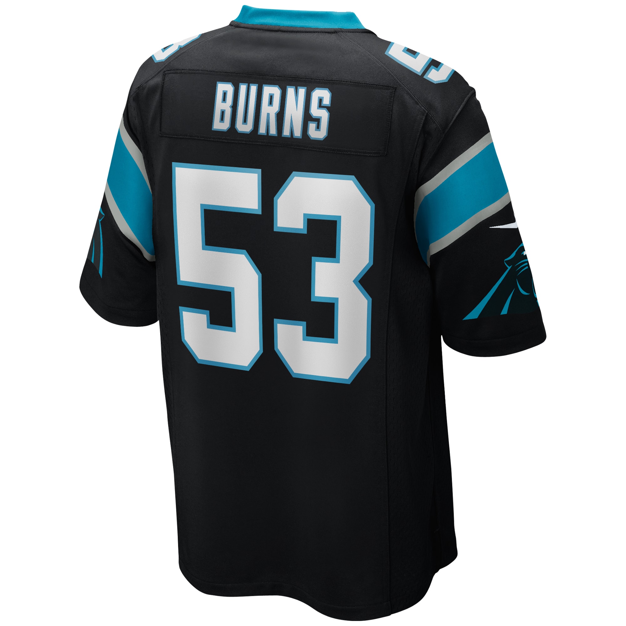 Men's Carolina Panthers Brian Burns Black Game Jersey