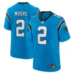 Men's Carolina Panthers D.J. Moore Blue Alternate Game Jersey