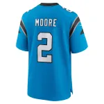 Men's Carolina Panthers D.J. Moore Blue Alternate Game Jersey