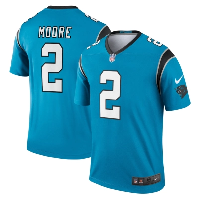 Men's Carolina Panthers D.J. Moore Blue Legend Jersey 01