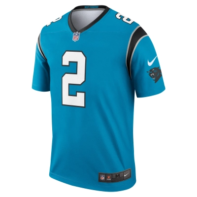 Men's Carolina Panthers D.J. Moore Blue Legend Jersey 02