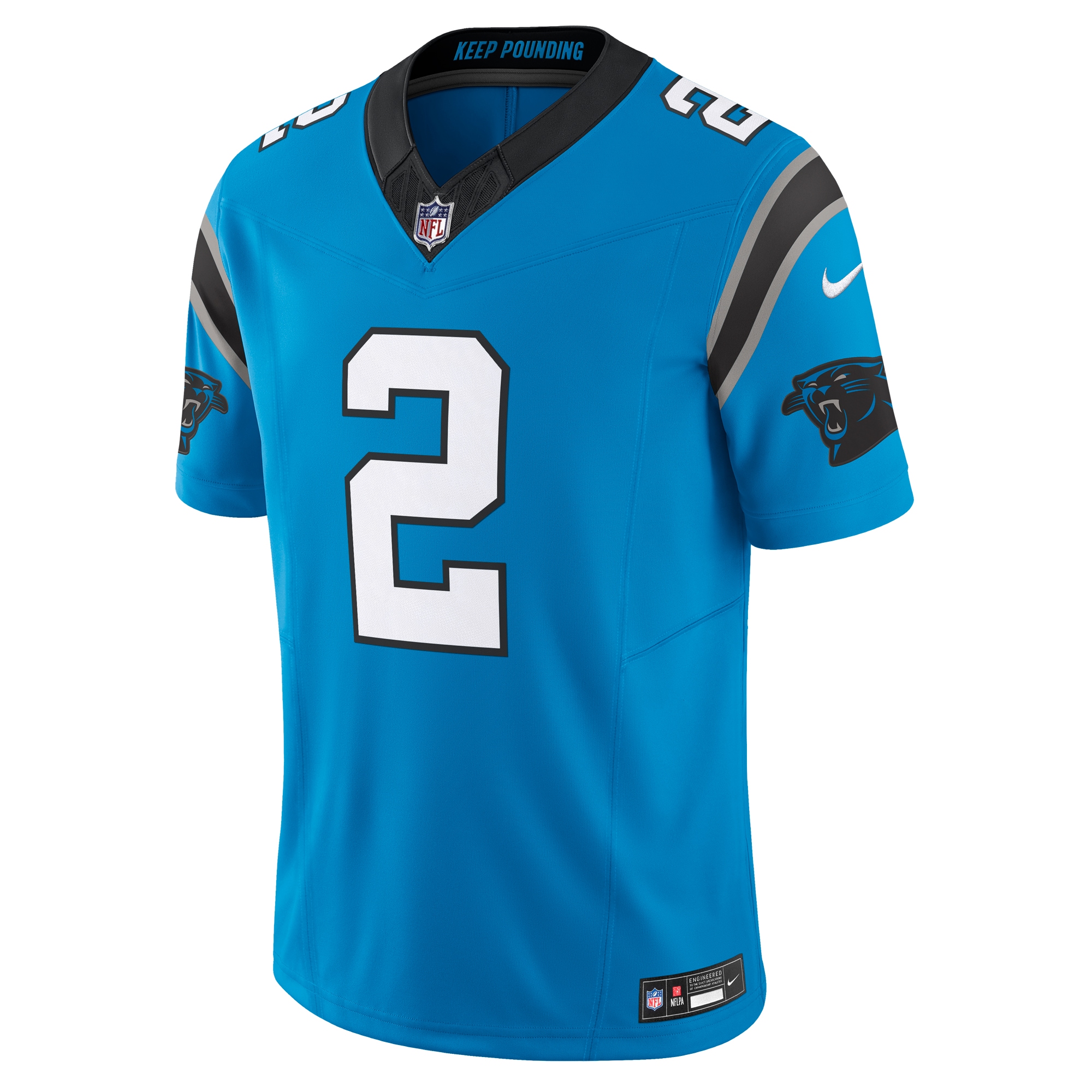Men's Carolina Panthers D.J. Moore Blue Vapor F.U.S.E. Limited Jersey