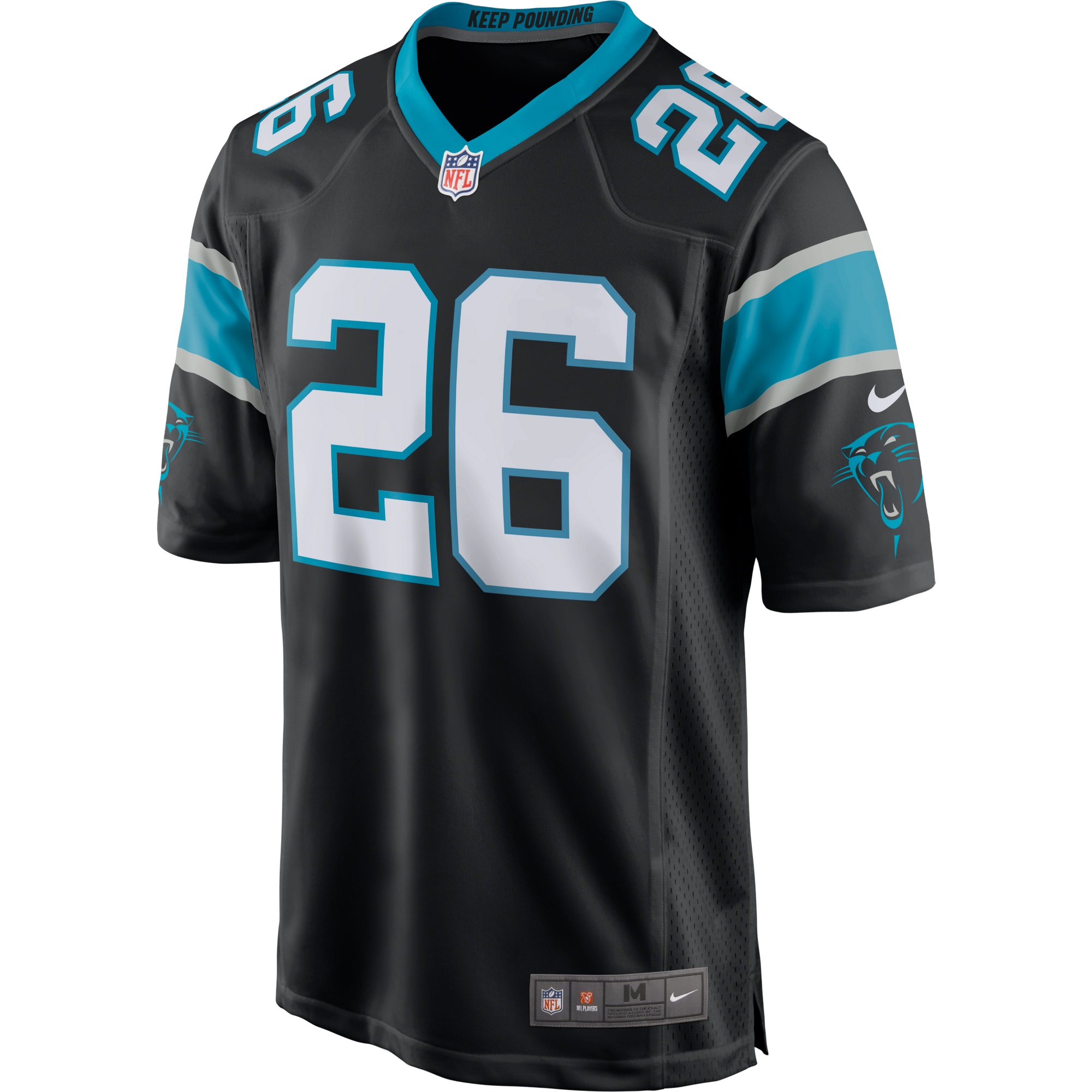 Men's Carolina Panthers Donte Jackson Black Game Jersey