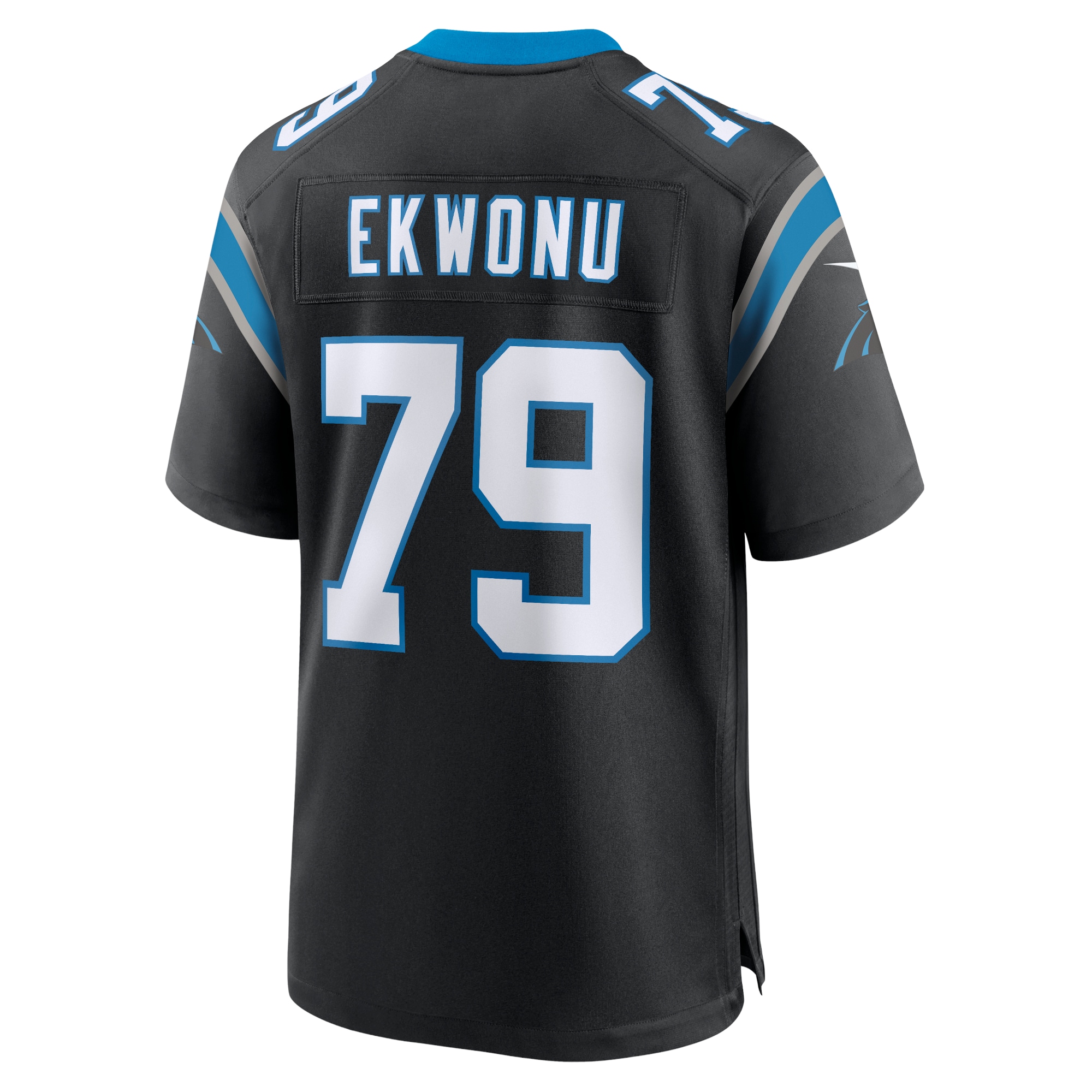 Men's Carolina Panthers Ikem Ekwonu Black Game Jersey