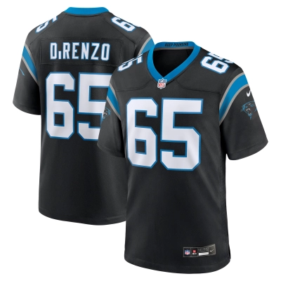 Men's Carolina Panthers J.D. DiRenzo Black Game Jersey 01