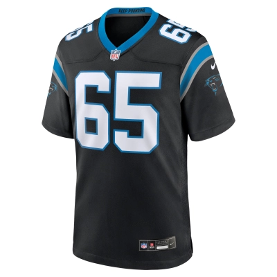 Men's Carolina Panthers J.D. DiRenzo Black Game Jersey 02