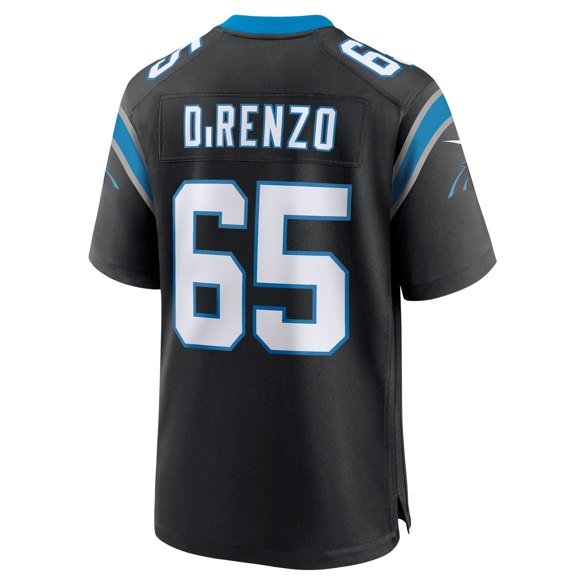 Men's Carolina Panthers J.D. DiRenzo Black Game Jersey