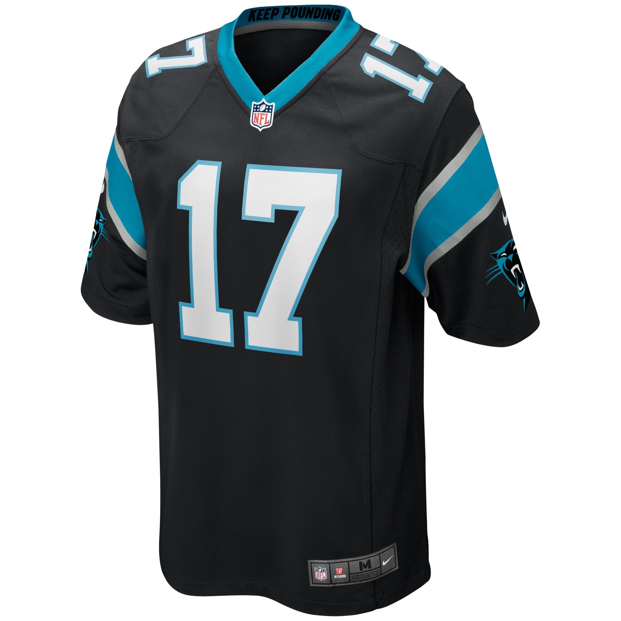 Men's Carolina Panthers Jake Delhomme Black Game Retired Player Jersey
