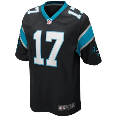 Men's Carolina Panthers Jake Delhomme Black Game Retired Player Jersey 02