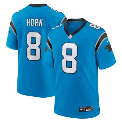Men's Carolina Panthers Jaycee Horn Blue Alternate Game Jersey 01