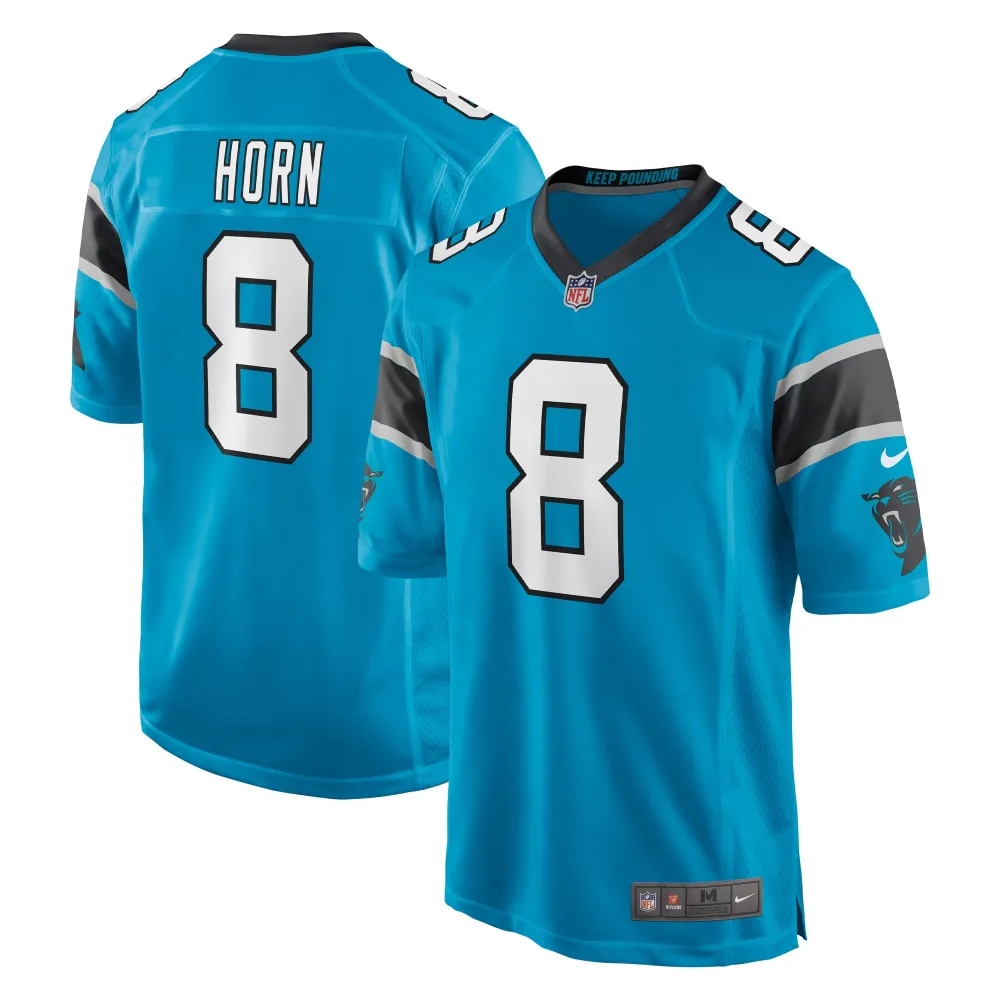 Men's Carolina Panthers Jaycee Horn Blue Game Jersey