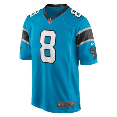 Men's Carolina Panthers Jaycee Horn Blue Game Jersey 02