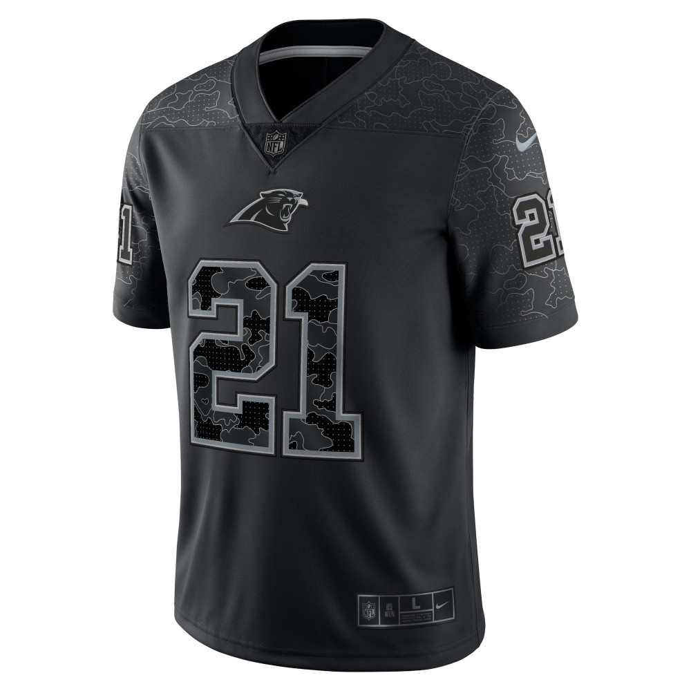 Men's Carolina Panthers Jeremy Chinn Black RFLCTV Limited Jersey