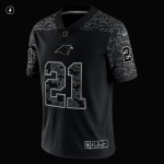 Men's Carolina Panthers Jeremy Chinn Black RFLCTV Limited Jersey