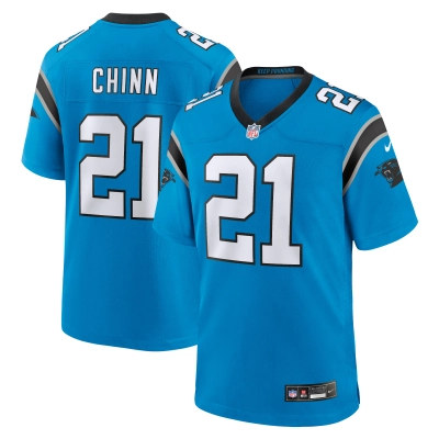 Men's Carolina Panthers Jeremy Chinn Blue Alternate Game Jersey 01
