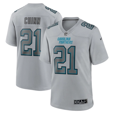 Men's Carolina Panthers Jeremy Chinn Gray Atmosphere Fashion Game Jersey 01