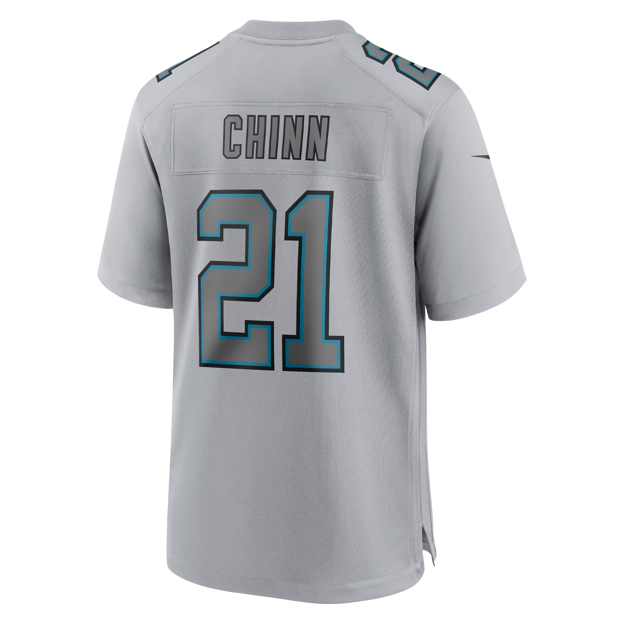 Men's Carolina Panthers Jeremy Chinn Gray Atmosphere Fashion Game Jersey