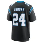 Men's Carolina Panthers Jonathon Brooks Black 2024 NFL Draft Game Jersey
