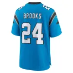 Men's Carolina Panthers Jonathon Brooks Blue 2024 NFL Draft Alternate Game Player Jersey