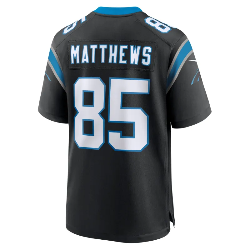 Men's Carolina Panthers Jordan Matthews Black Game Jersey