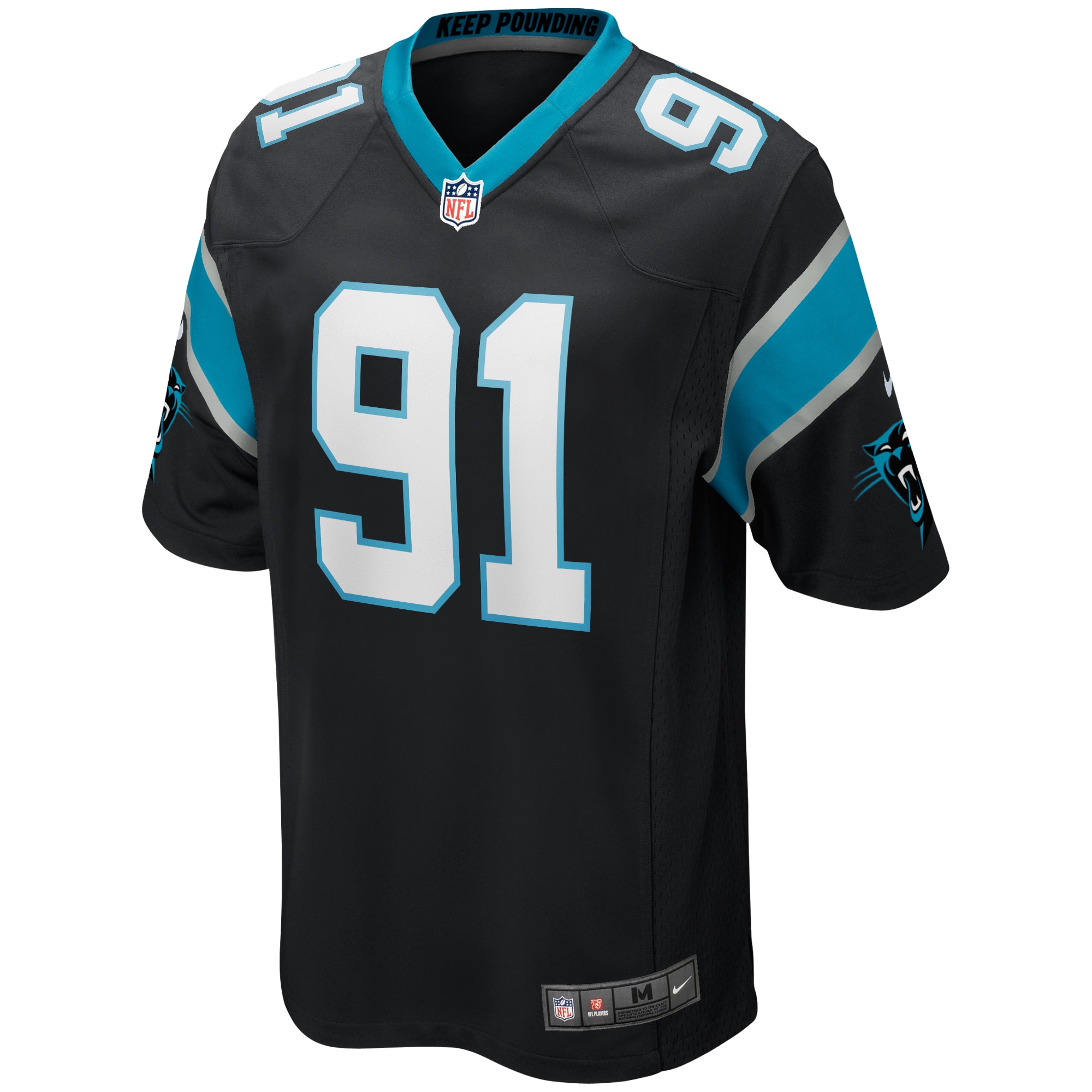 Men's Carolina Panthers Kevin Greene Black Game Retired Player Jersey